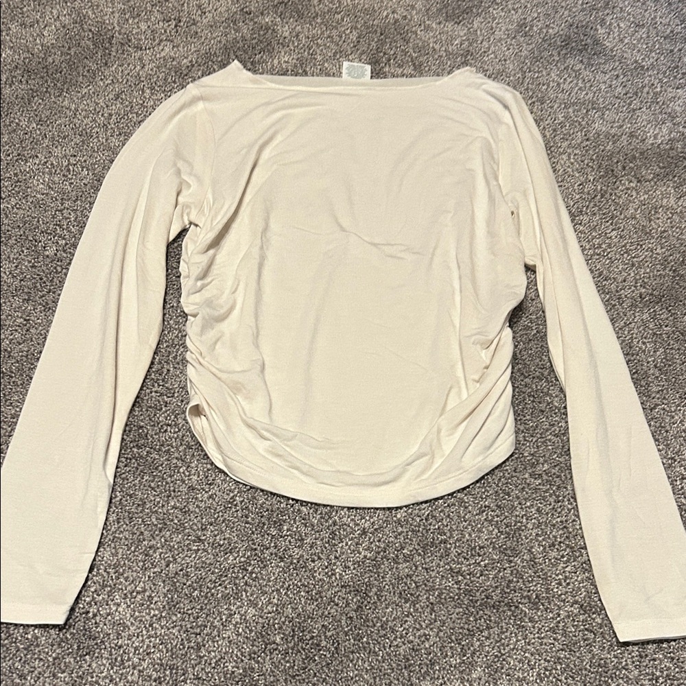 Wild Fable Cream Long Sleeve Top
